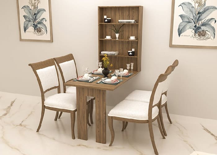 Bàn ăn thông minh dạng gắn tường