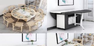 5 mẫu bàn gỗ xếp thông minh – Giường Mạnh Tùng mẫu bàn gỗ xếp thông minh